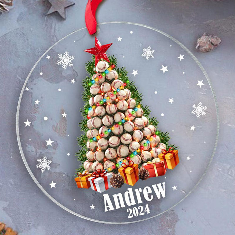 Personalized Baseball Ornament